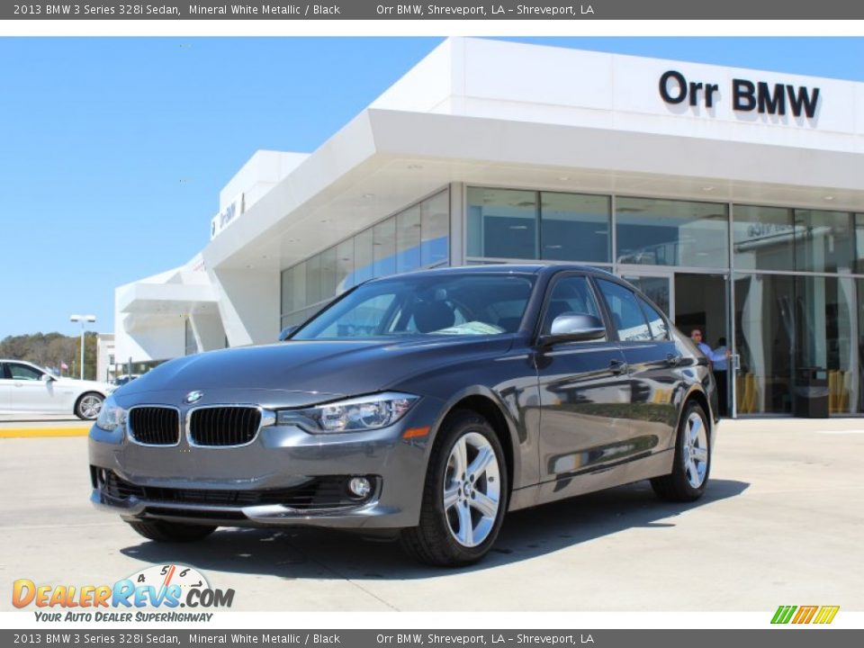 2013 BMW 3 Series 328i Sedan Mineral White Metallic / Black Photo #1