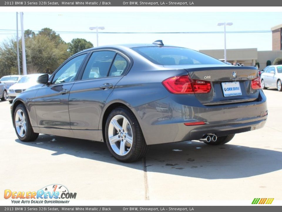 2013 BMW 3 Series 328i Sedan Mineral White Metallic / Black Photo #3