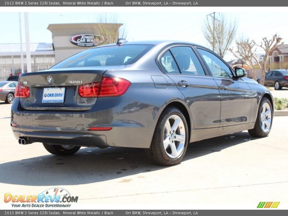 2013 BMW 3 Series 328i Sedan Mineral White Metallic / Black Photo #4