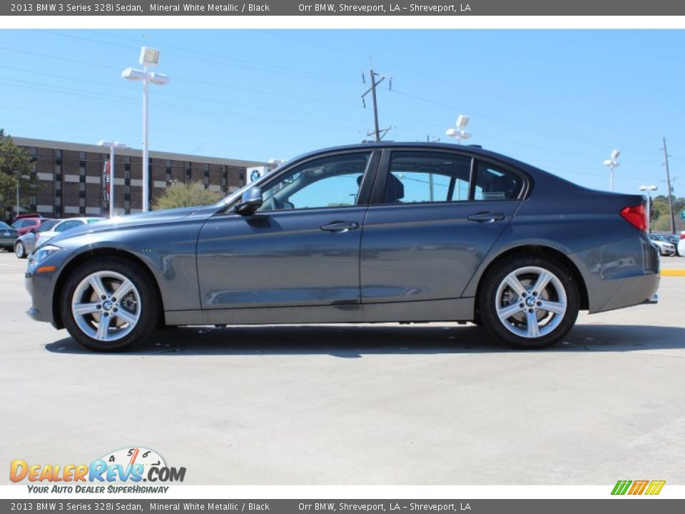 2013 BMW 3 Series 328i Sedan Mineral White Metallic / Black Photo #5