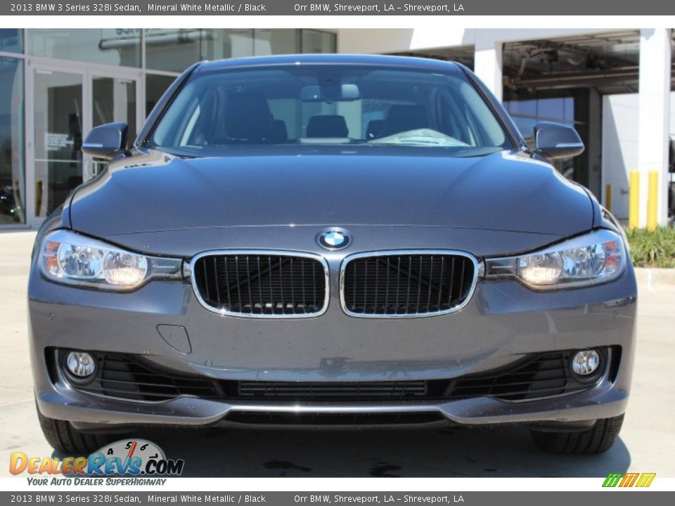 2013 BMW 3 Series 328i Sedan Mineral White Metallic / Black Photo #7