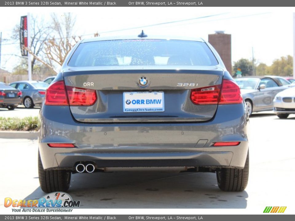 2013 BMW 3 Series 328i Sedan Mineral White Metallic / Black Photo #8
