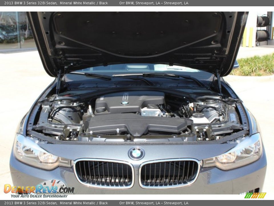 2013 BMW 3 Series 328i Sedan Mineral White Metallic / Black Photo #9