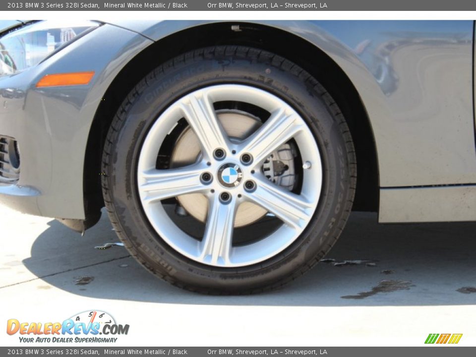 2013 BMW 3 Series 328i Sedan Mineral White Metallic / Black Photo #11