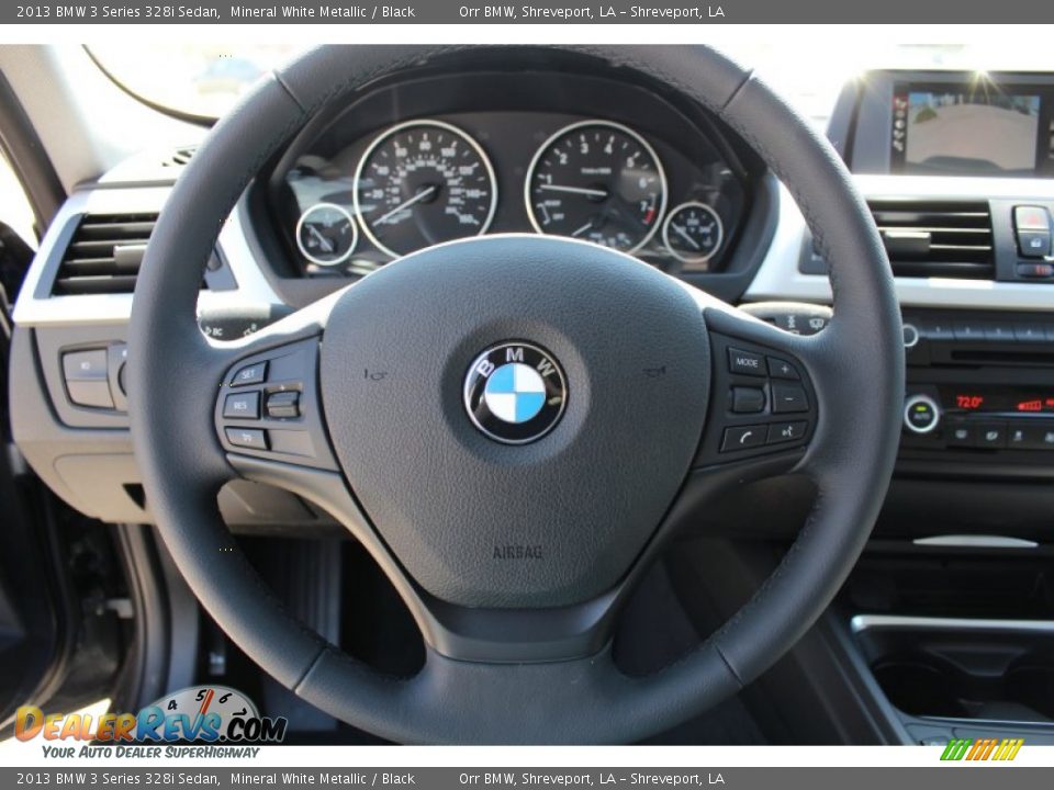 2013 BMW 3 Series 328i Sedan Mineral White Metallic / Black Photo #13