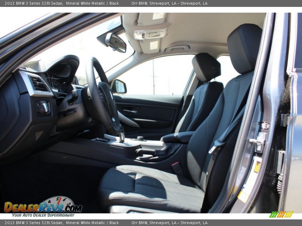 2013 BMW 3 Series 328i Sedan Mineral White Metallic / Black Photo #15