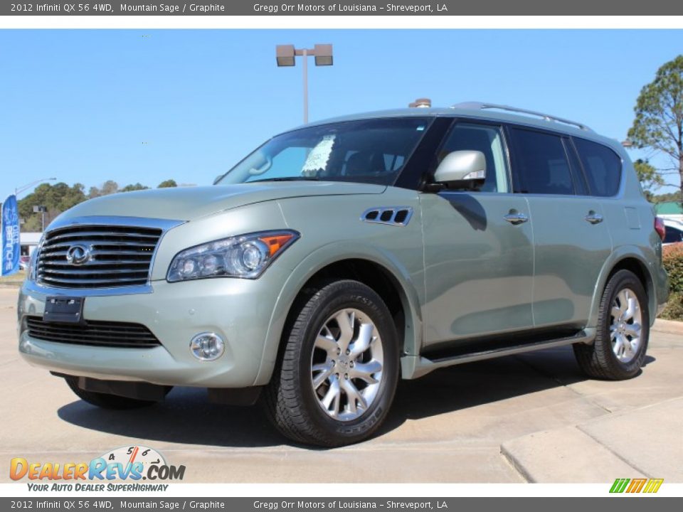 Front 3/4 View of 2012 Infiniti QX 56 4WD Photo #2