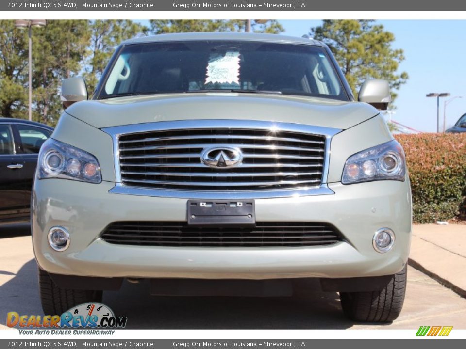 2012 Infiniti QX 56 4WD Mountain Sage / Graphite Photo #7