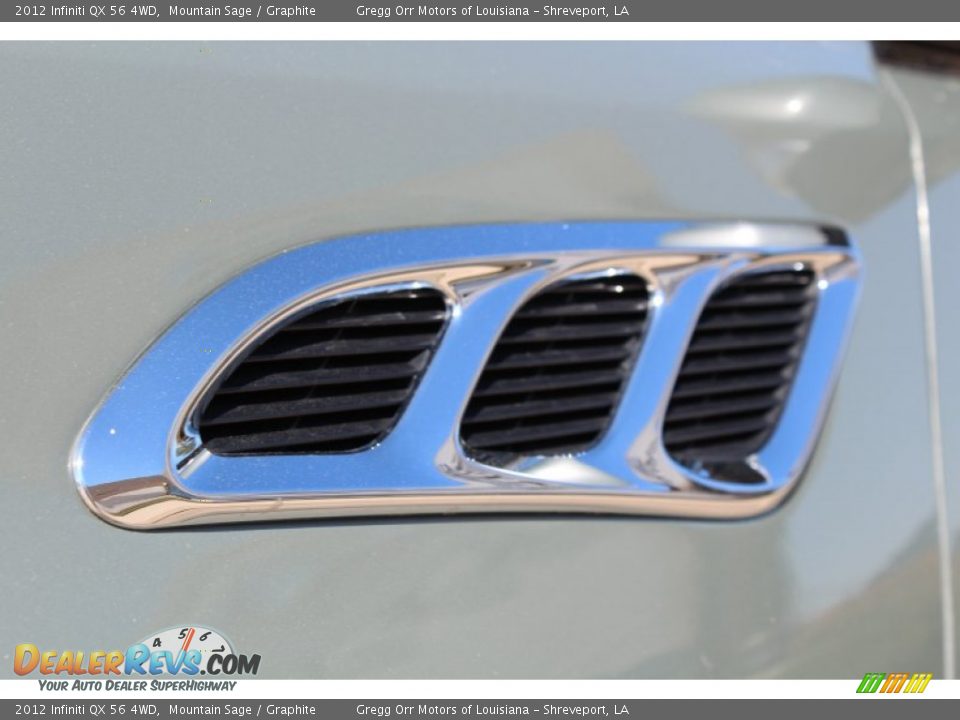2012 Infiniti QX 56 4WD Mountain Sage / Graphite Photo #10
