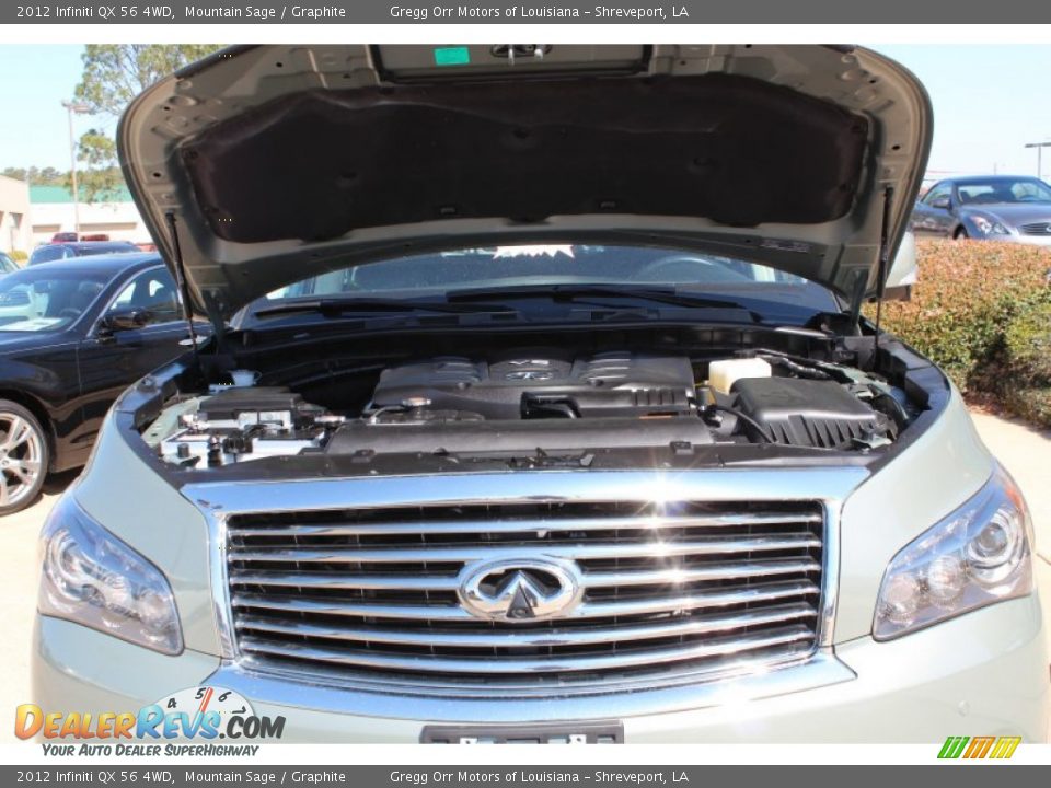 2012 Infiniti QX 56 4WD Mountain Sage / Graphite Photo #11