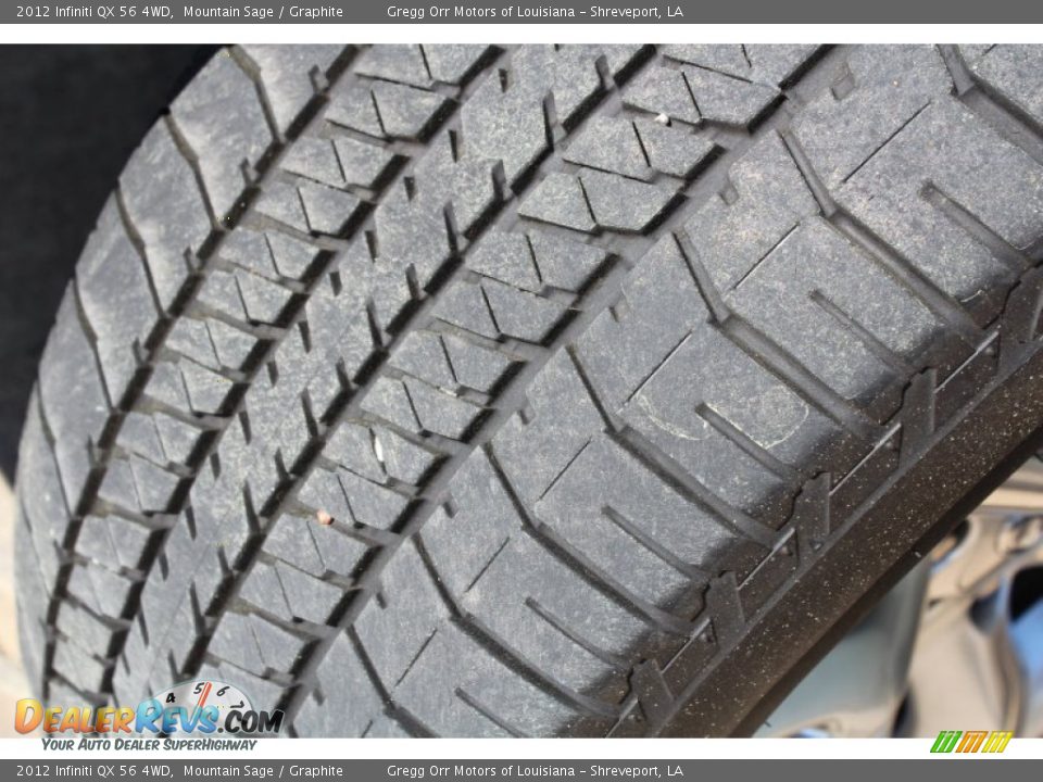 2012 Infiniti QX 56 4WD Mountain Sage / Graphite Photo #12