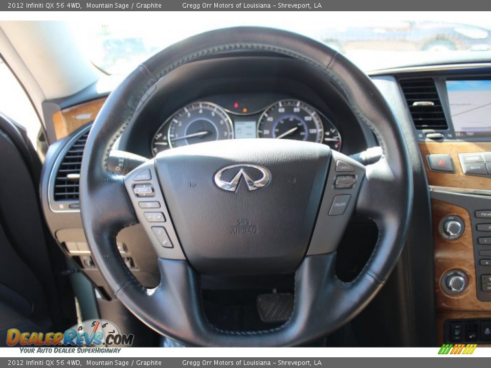 2012 Infiniti QX 56 4WD Steering Wheel Photo #14