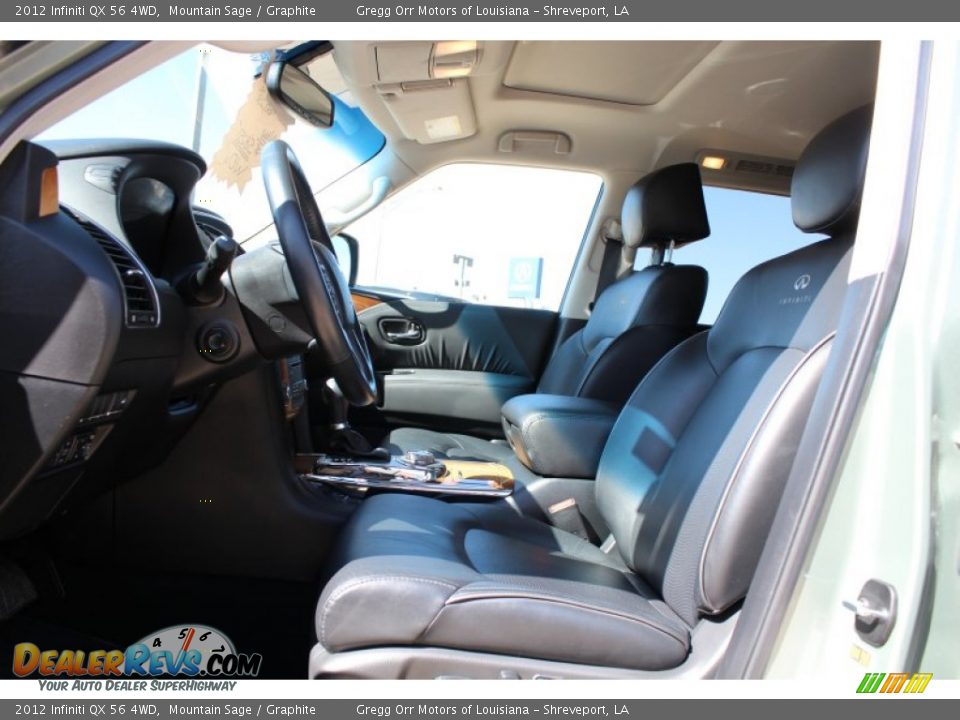 2012 Infiniti QX 56 4WD Mountain Sage / Graphite Photo #16