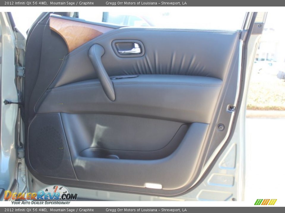 2012 Infiniti QX 56 4WD Mountain Sage / Graphite Photo #17