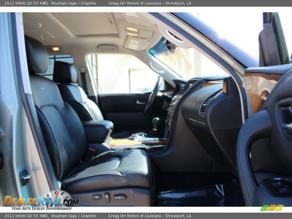 2012 Infiniti QX 56 4WD Mountain Sage / Graphite Photo #18