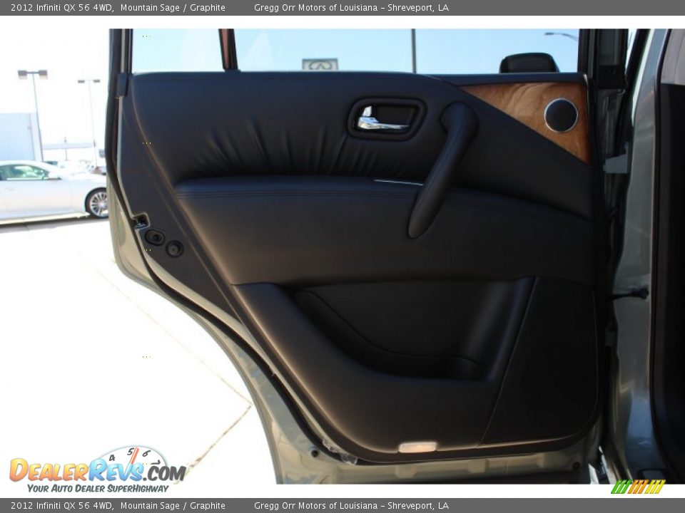 2012 Infiniti QX 56 4WD Mountain Sage / Graphite Photo #19