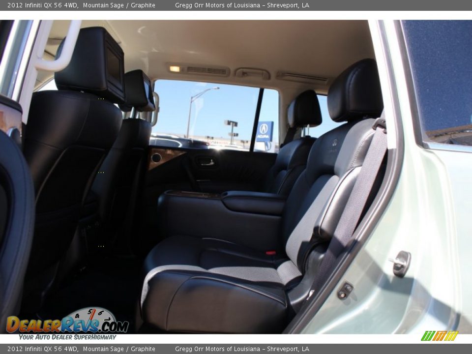 2012 Infiniti QX 56 4WD Mountain Sage / Graphite Photo #20