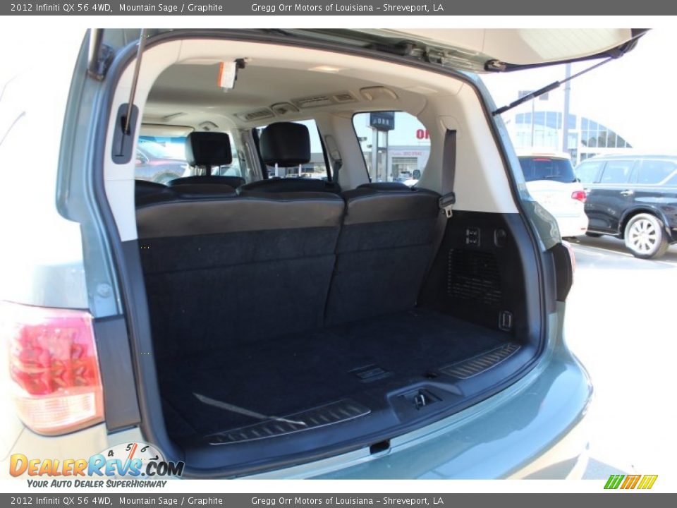2012 Infiniti QX 56 4WD Mountain Sage / Graphite Photo #25
