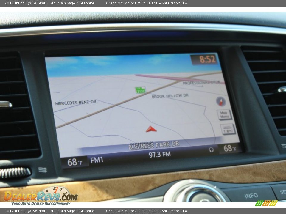 2012 Infiniti QX 56 4WD Mountain Sage / Graphite Photo #28