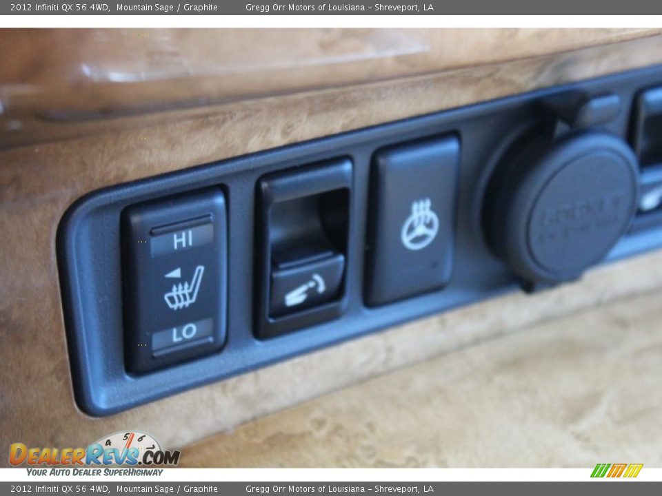2012 Infiniti QX 56 4WD Mountain Sage / Graphite Photo #35