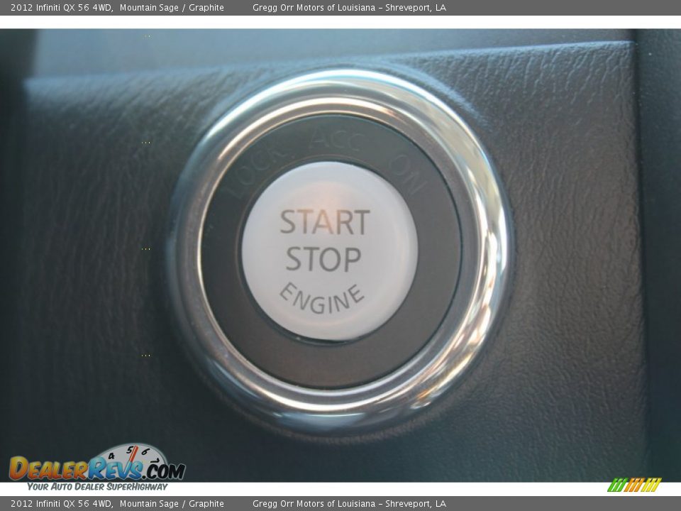 2012 Infiniti QX 56 4WD Mountain Sage / Graphite Photo #36