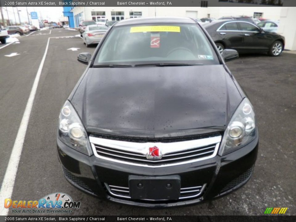 2008 Saturn Astra XE Sedan Black Sapphire / Charcoal Photo #2
