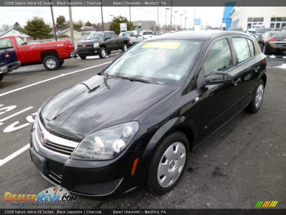 2008 Saturn Astra XE Sedan Black Sapphire / Charcoal Photo #3