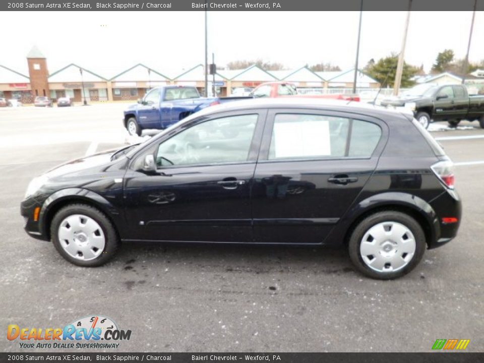2008 Saturn Astra XE Sedan Black Sapphire / Charcoal Photo #4