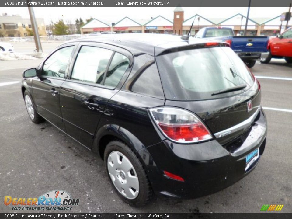 2008 Saturn Astra XE Sedan Black Sapphire / Charcoal Photo #5