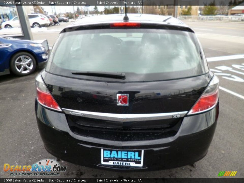 2008 Saturn Astra XE Sedan Black Sapphire / Charcoal Photo #6