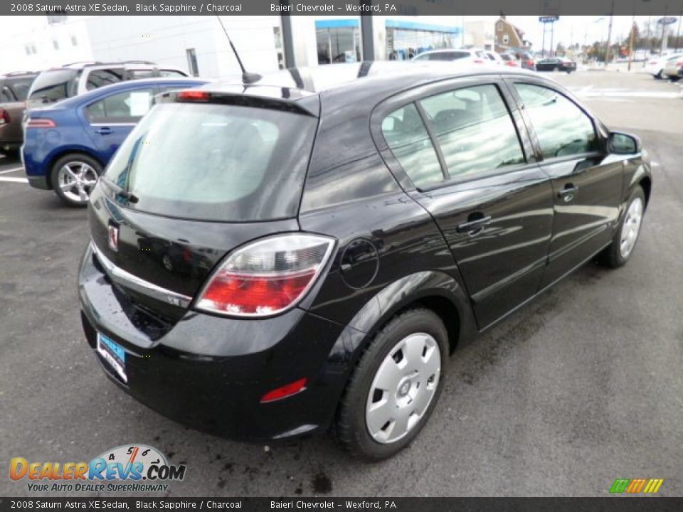2008 Saturn Astra XE Sedan Black Sapphire / Charcoal Photo #7
