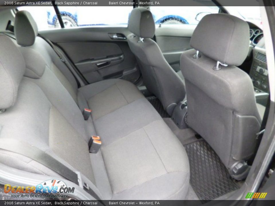 2008 Saturn Astra XE Sedan Black Sapphire / Charcoal Photo #12