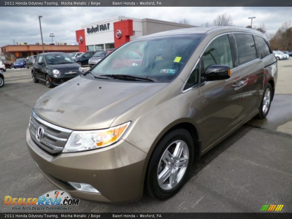 2011 Honda Odyssey Touring Mocha Metallic / Beige Photo #3