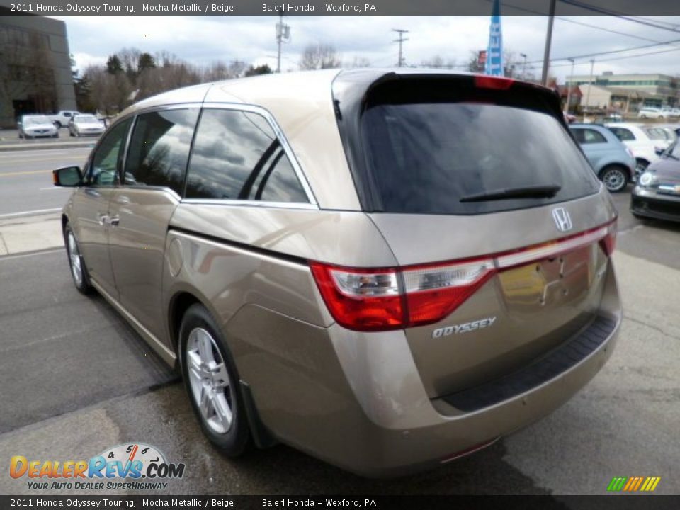 2011 Honda Odyssey Touring Mocha Metallic / Beige Photo #4