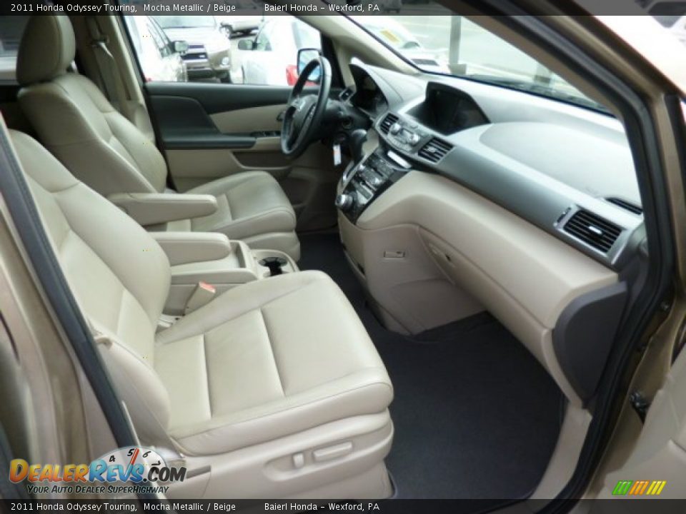 2011 Honda Odyssey Touring Mocha Metallic / Beige Photo #9