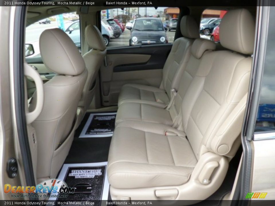 2011 Honda Odyssey Touring Mocha Metallic / Beige Photo #14