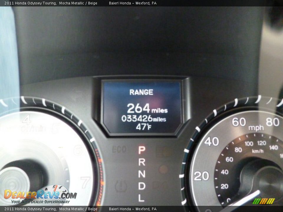 2011 Honda Odyssey Touring Mocha Metallic / Beige Photo #20