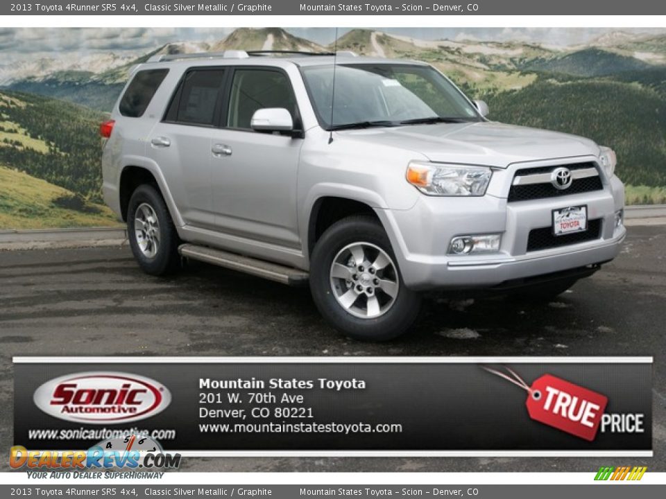 2013 Toyota 4Runner SR5 4x4 Classic Silver Metallic / Graphite Photo #1