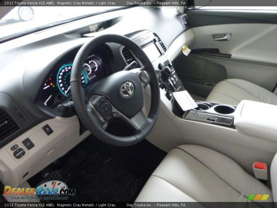 2013 Toyota Venza XLE AWD Magnetic Gray Metallic / Light Gray Photo #17