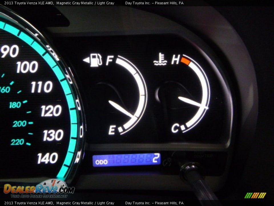 2013 Toyota Venza XLE AWD Magnetic Gray Metallic / Light Gray Photo #19