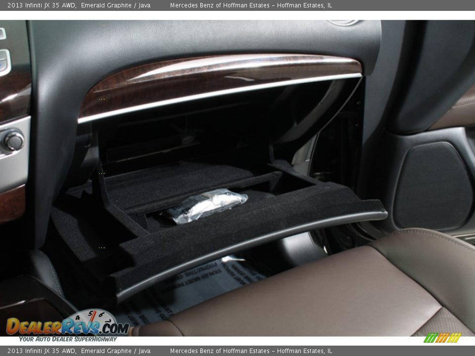2013 Infiniti JX 35 AWD Emerald Graphite / Java Photo #22