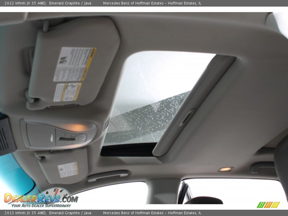 2013 Infiniti JX 35 AWD Emerald Graphite / Java Photo #26