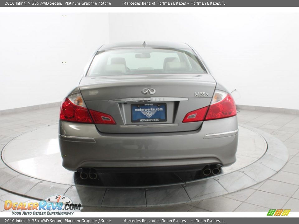 2010 Infiniti M 35x AWD Sedan Platinum Graphite / Stone Photo #4
