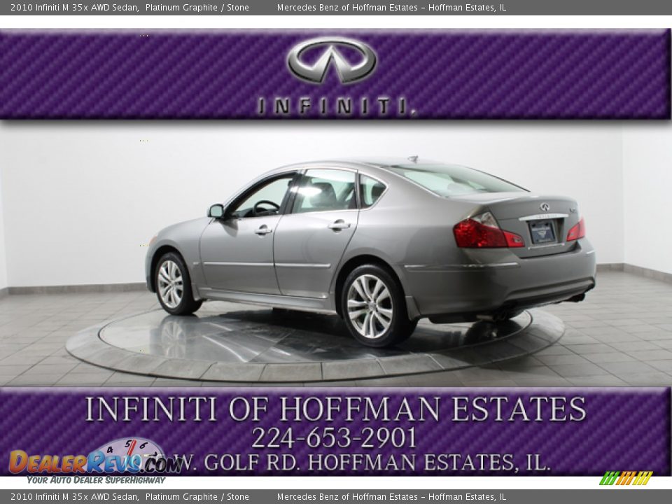 2010 Infiniti M 35x AWD Sedan Platinum Graphite / Stone Photo #5