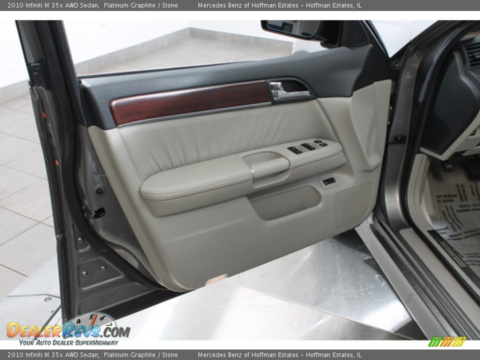 2010 Infiniti M 35x AWD Sedan Platinum Graphite / Stone Photo #16