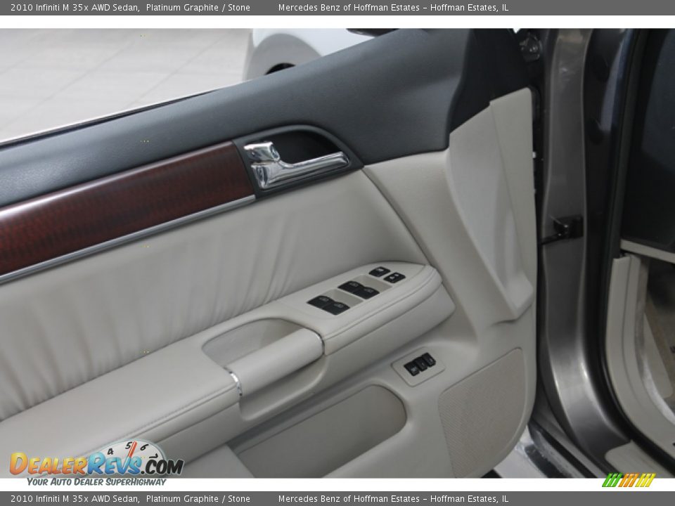 2010 Infiniti M 35x AWD Sedan Platinum Graphite / Stone Photo #17