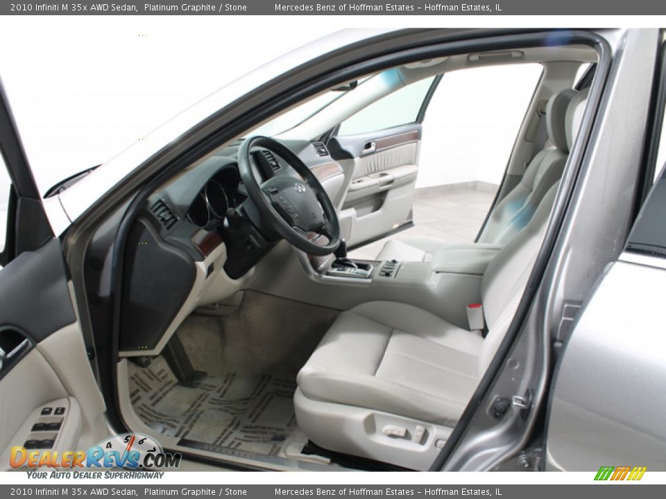 2010 Infiniti M 35x AWD Sedan Platinum Graphite / Stone Photo #18