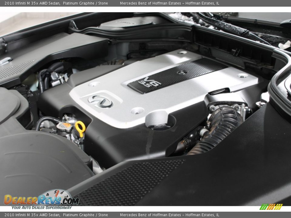 2010 Infiniti M 35x AWD Sedan Platinum Graphite / Stone Photo #25