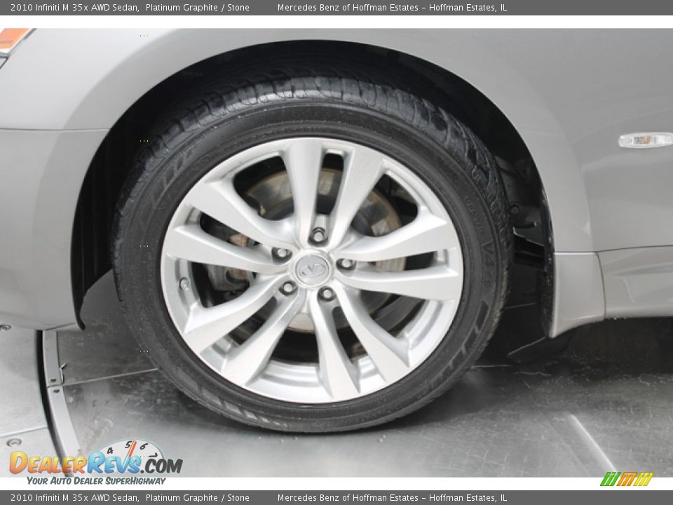 2010 Infiniti M 35x AWD Sedan Platinum Graphite / Stone Photo #28