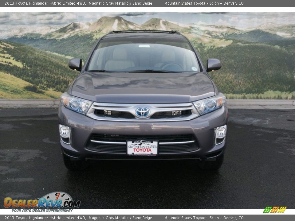 2013 Toyota Highlander Hybrid Limited 4WD Magnetic Gray Metallic / Sand Beige Photo #3